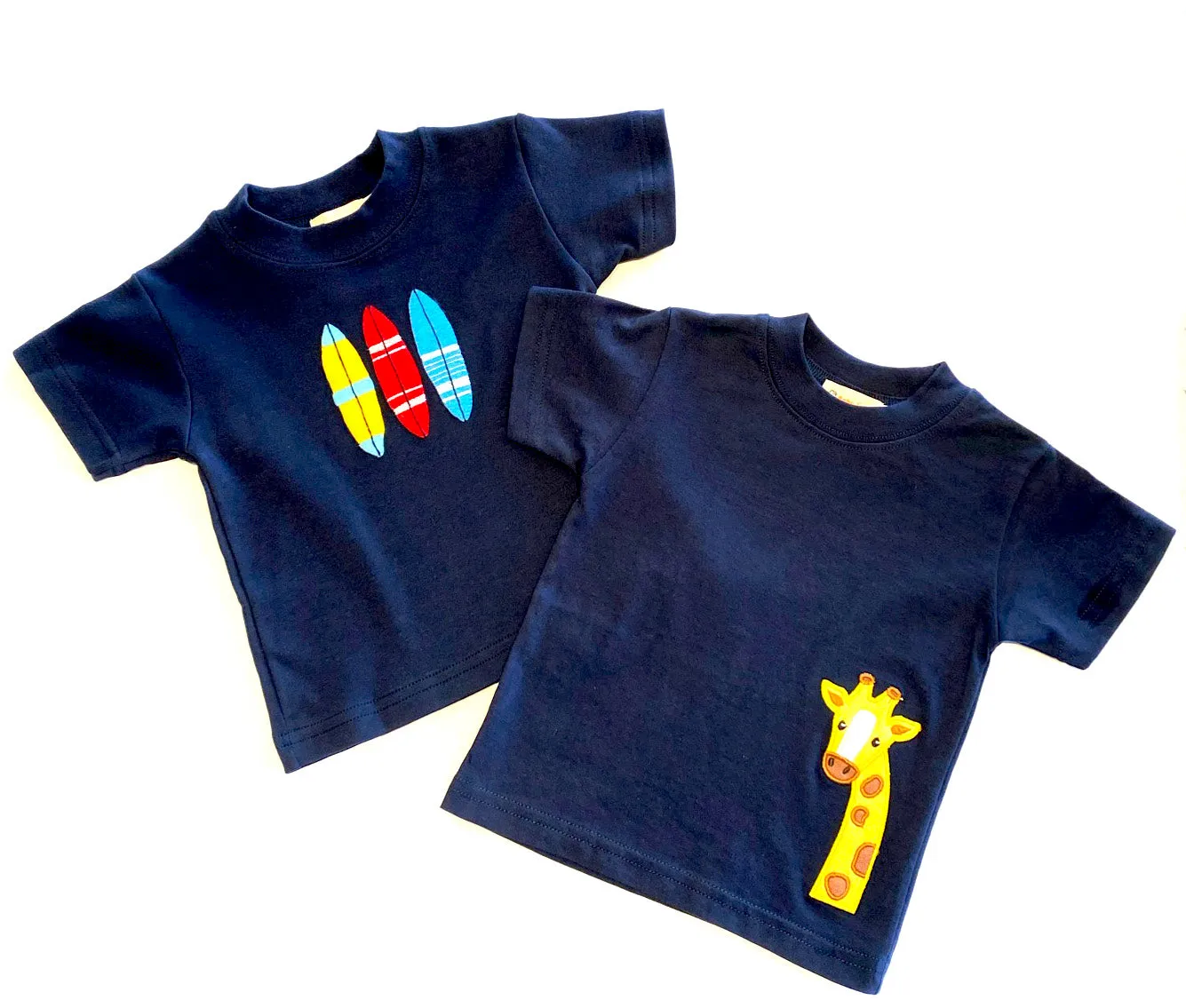 Boys Short Sleeve T-shirt | Surfboard Applique