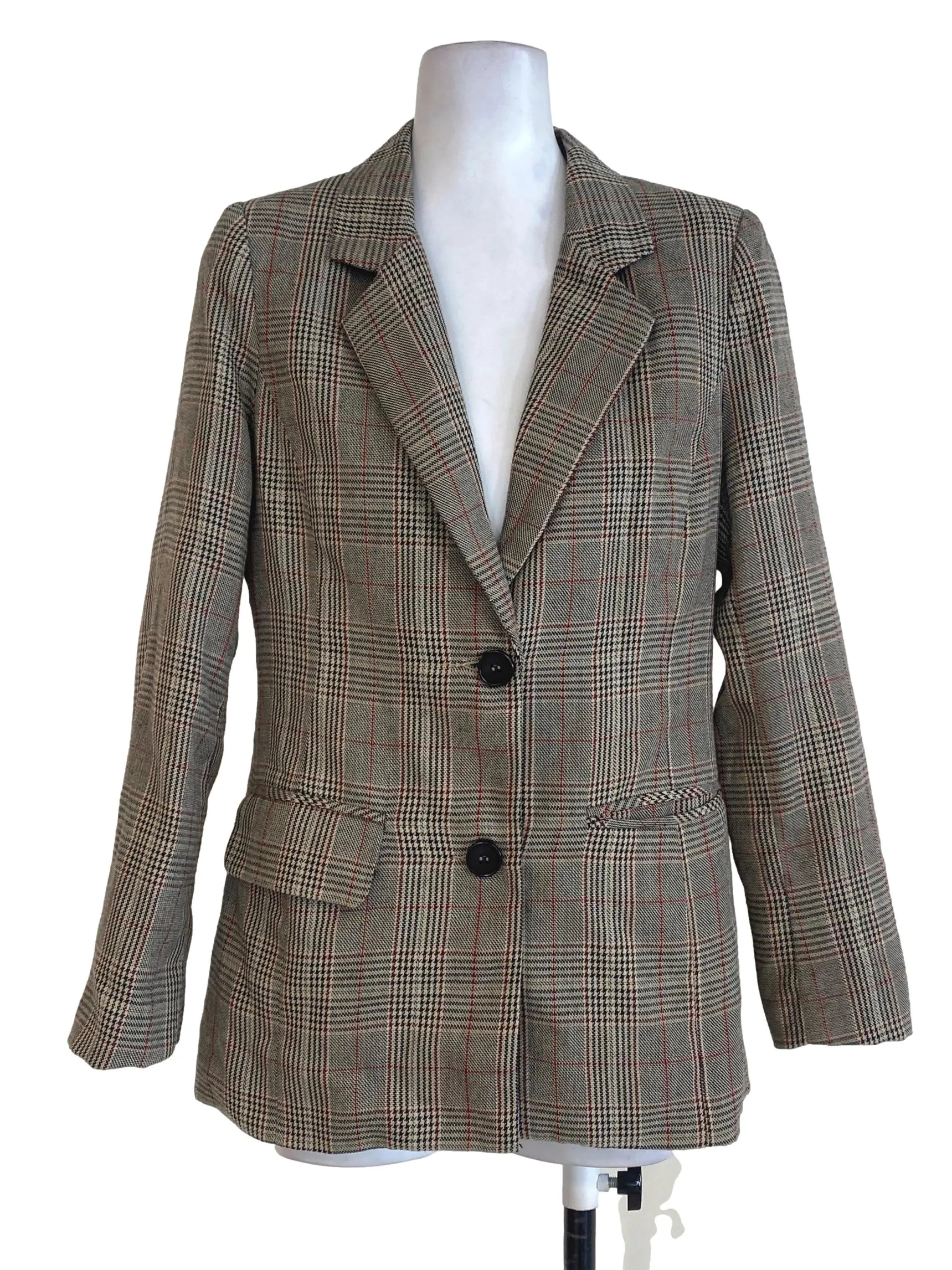 Brown Oxford Tartan Blazer