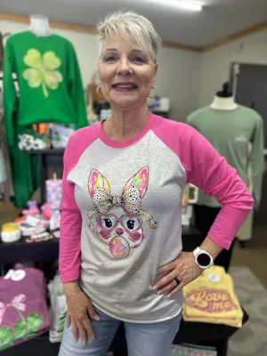 Bunny Bubble Bow Tee