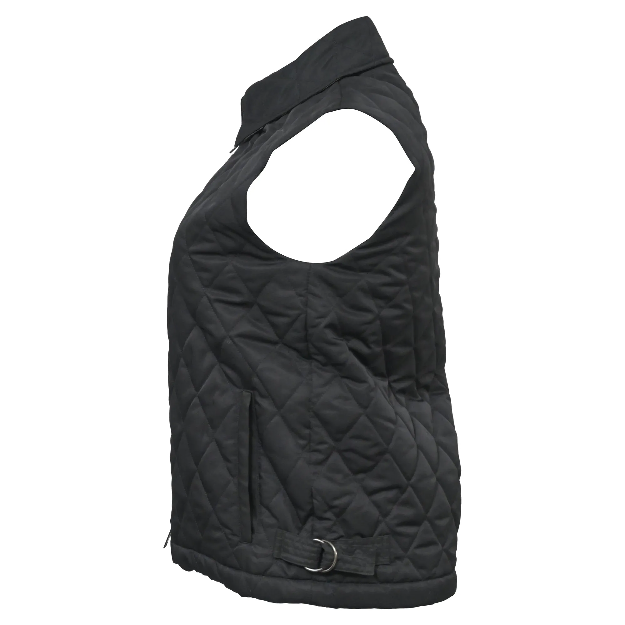 Burberry Quilted Vest in Black Polyester