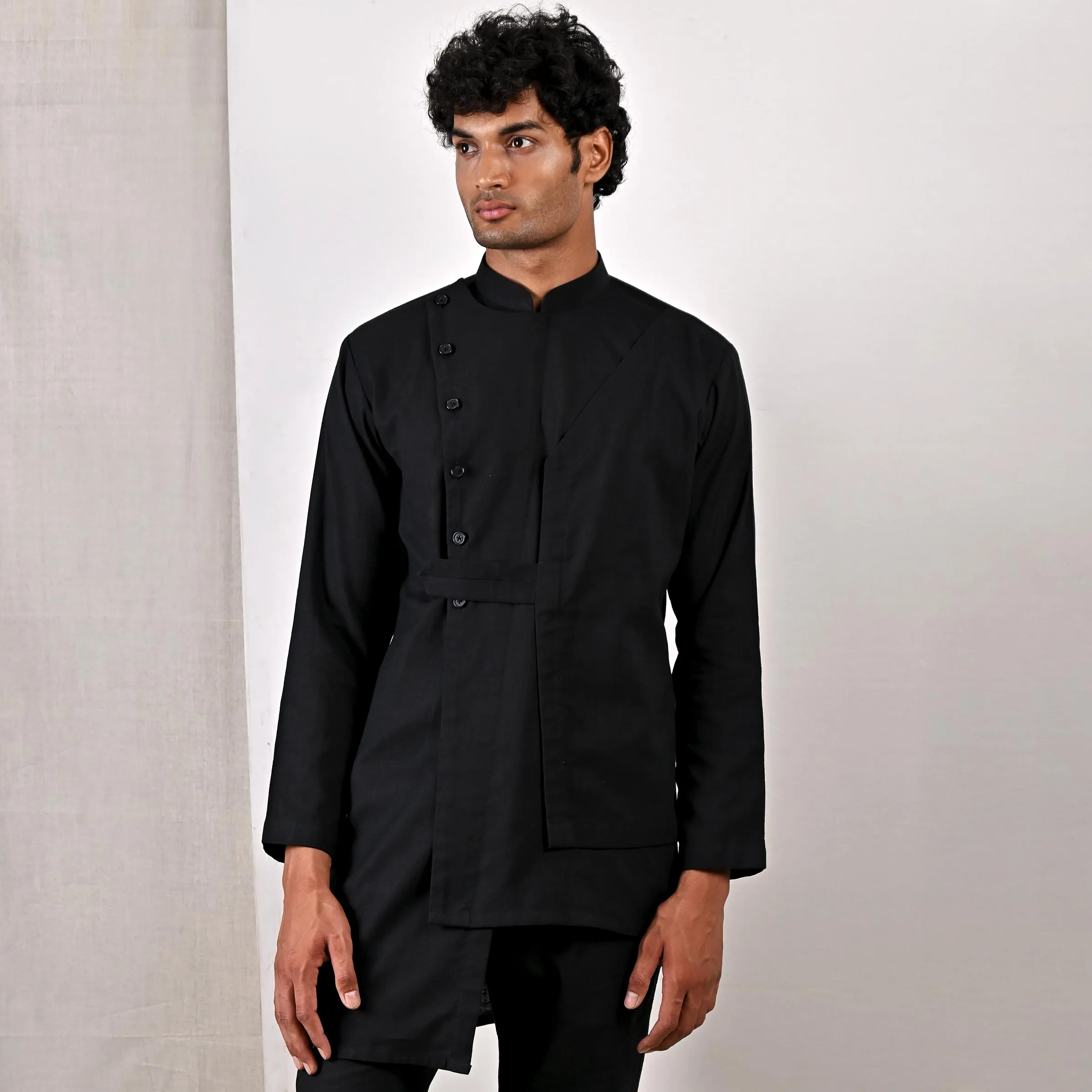Caledon - Black Short kurta Set