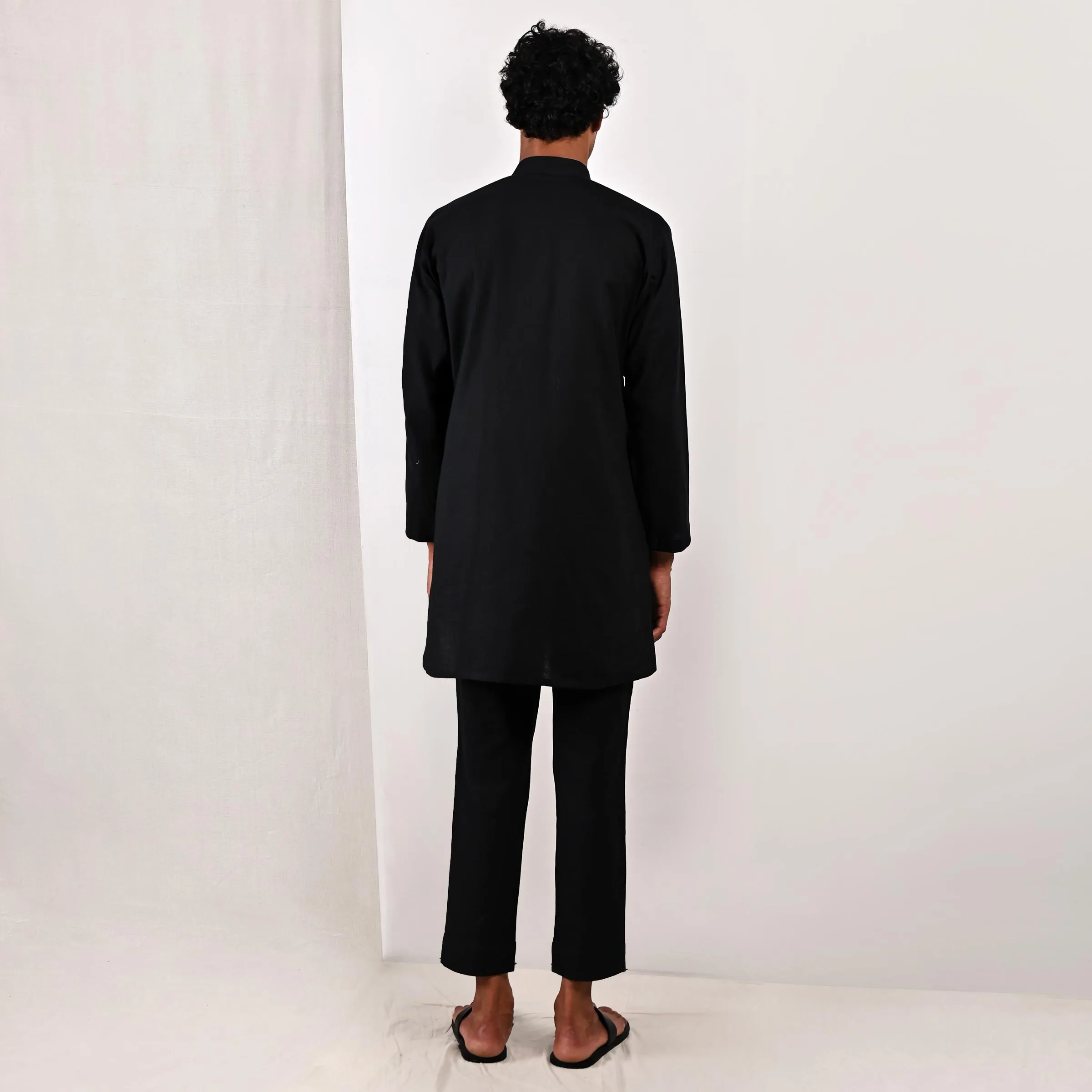 Caledon - Black Short kurta Set