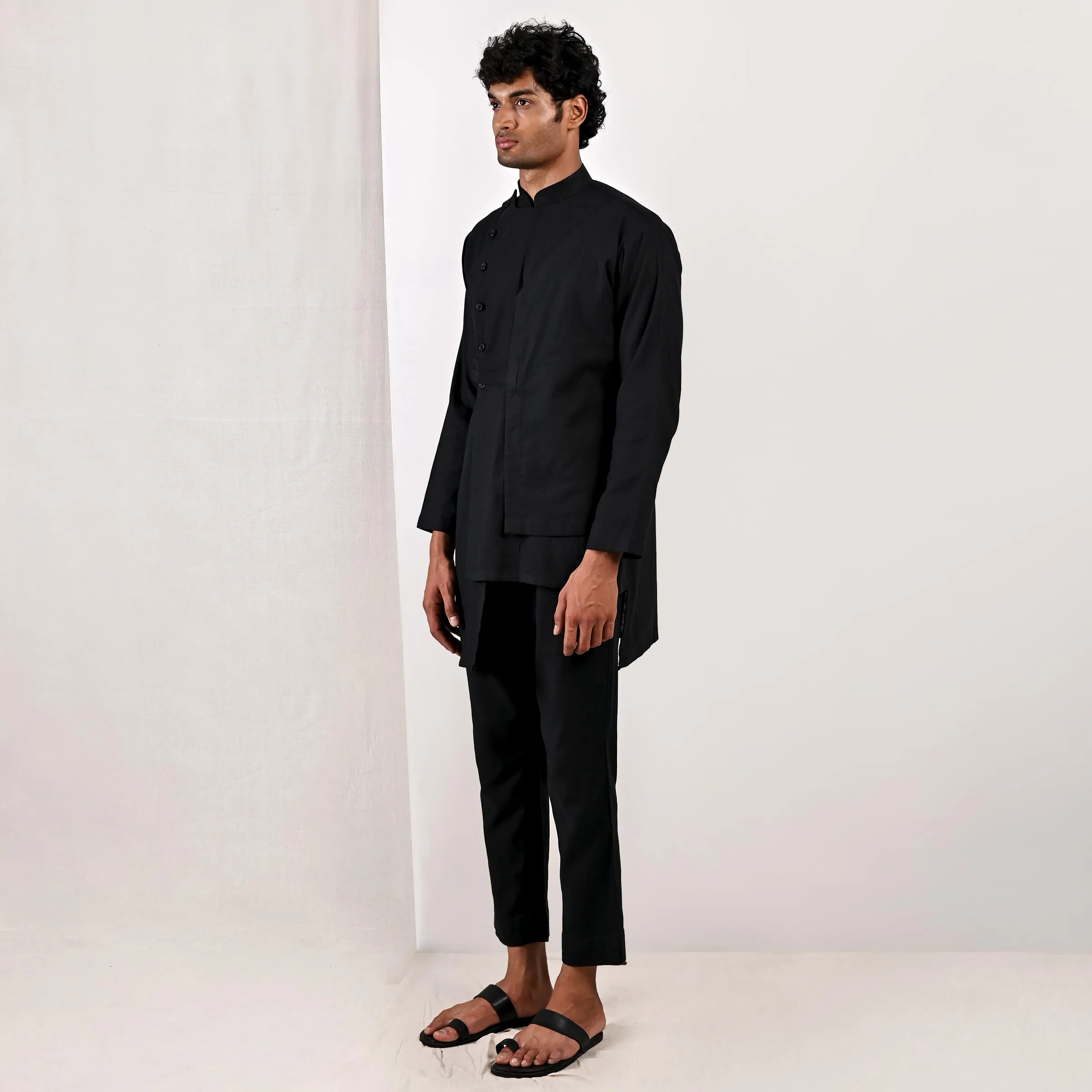 Caledon - Black Short kurta Set