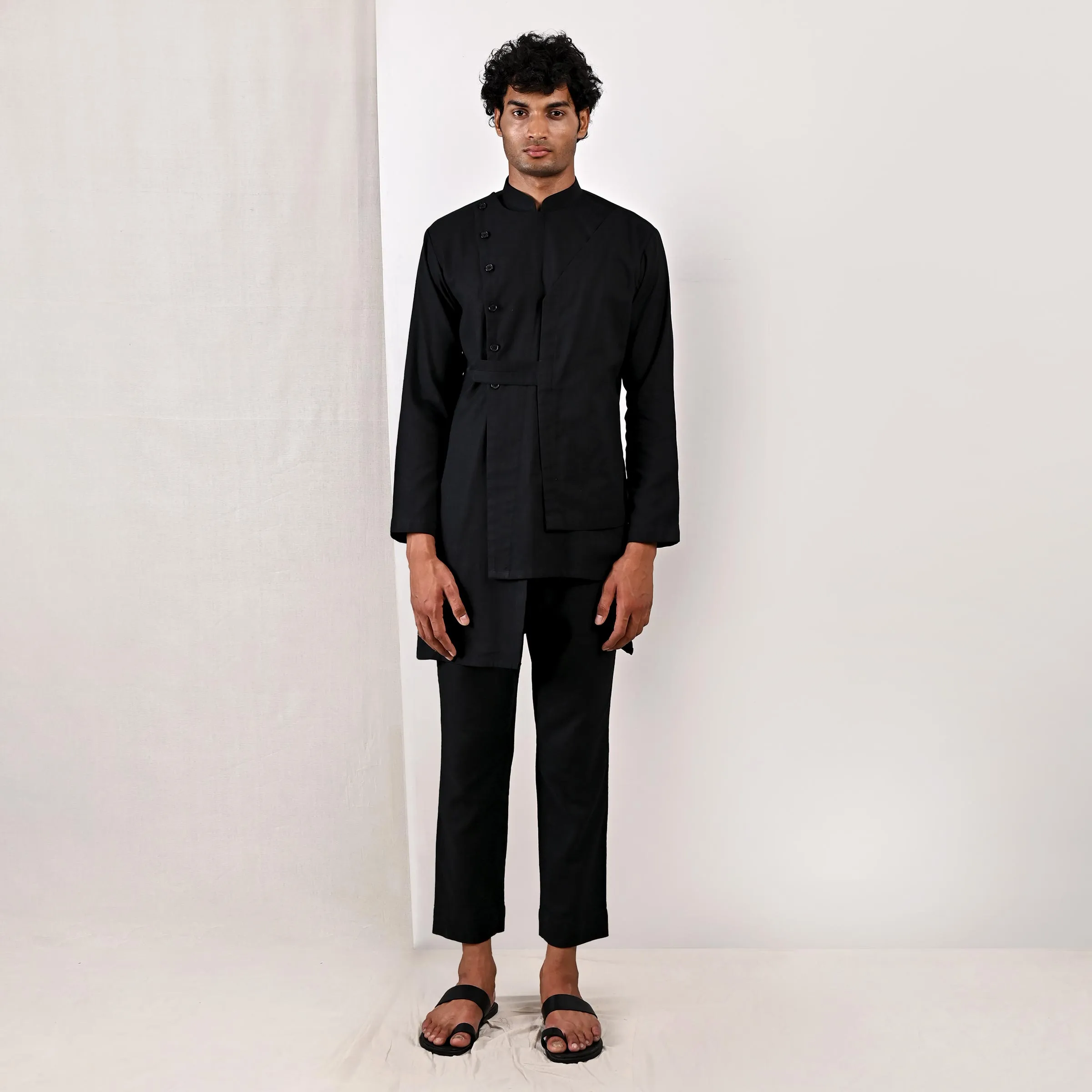 Caledon - Black Short kurta Set