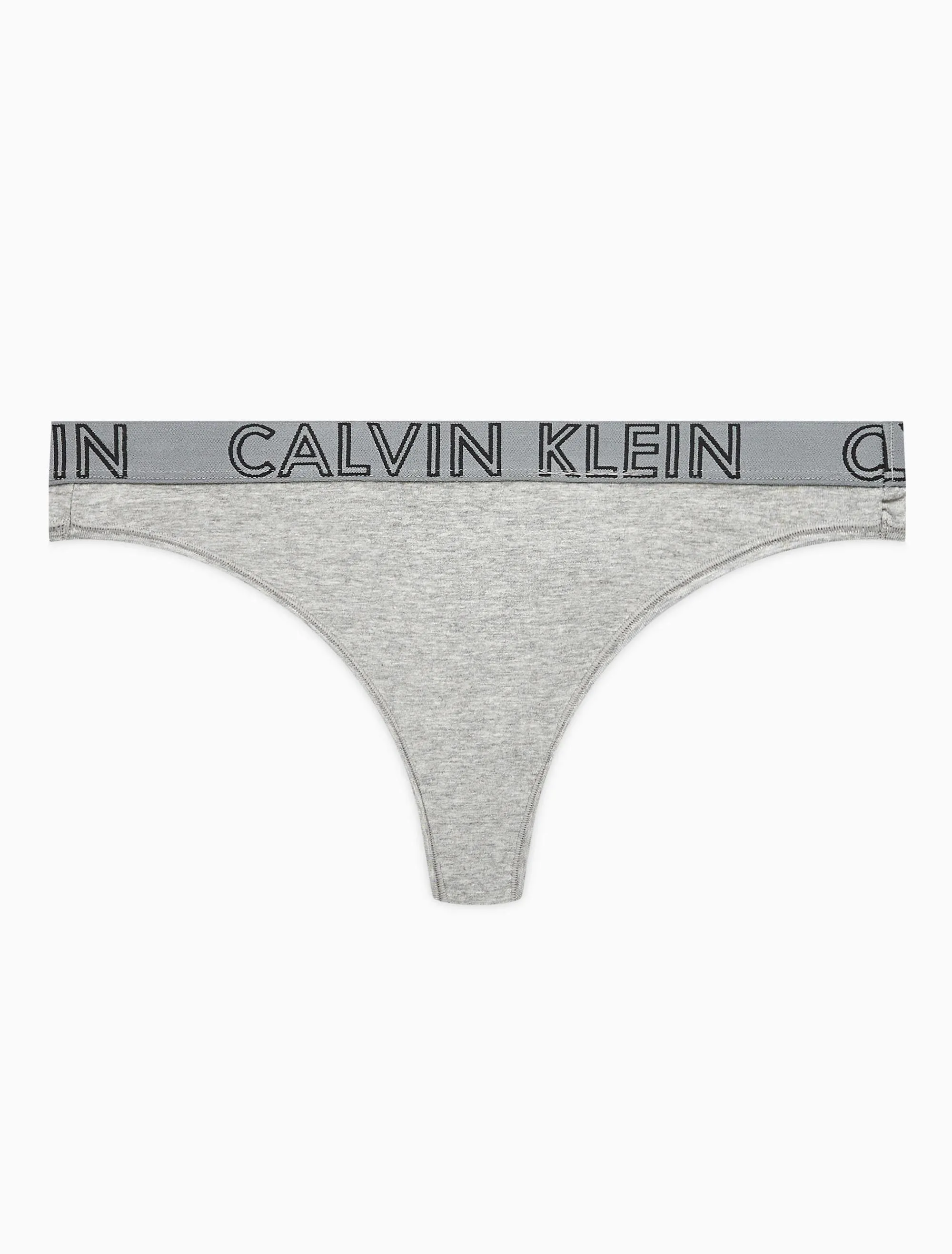 Calvin Klein Womens Grey Ultimate Cotton Thong