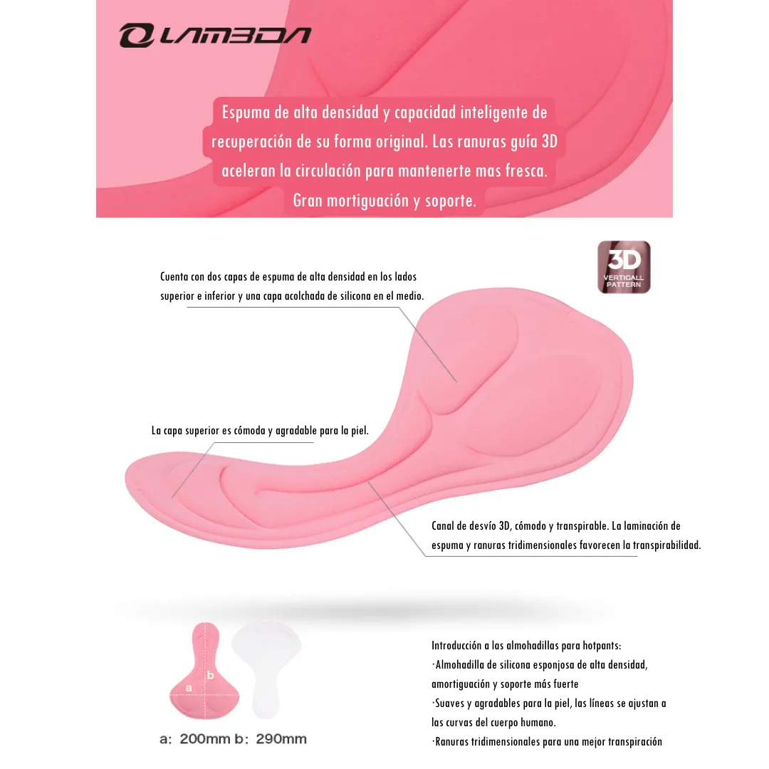 Calza Interior Hot pants 655 Lameda Mujer