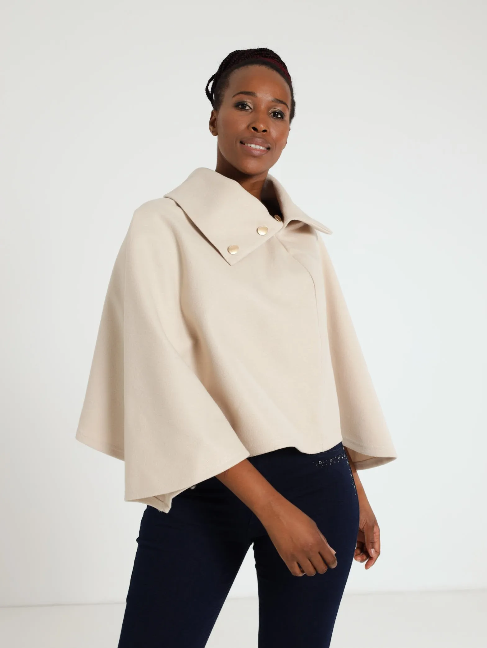 Cape Jacket - Oatmeal