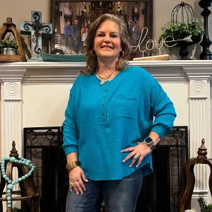 Change In Season Top - Turquoise