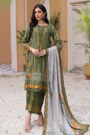 CHARIZMA | Embroidered Linen Shawl '24 | SHW4-07
