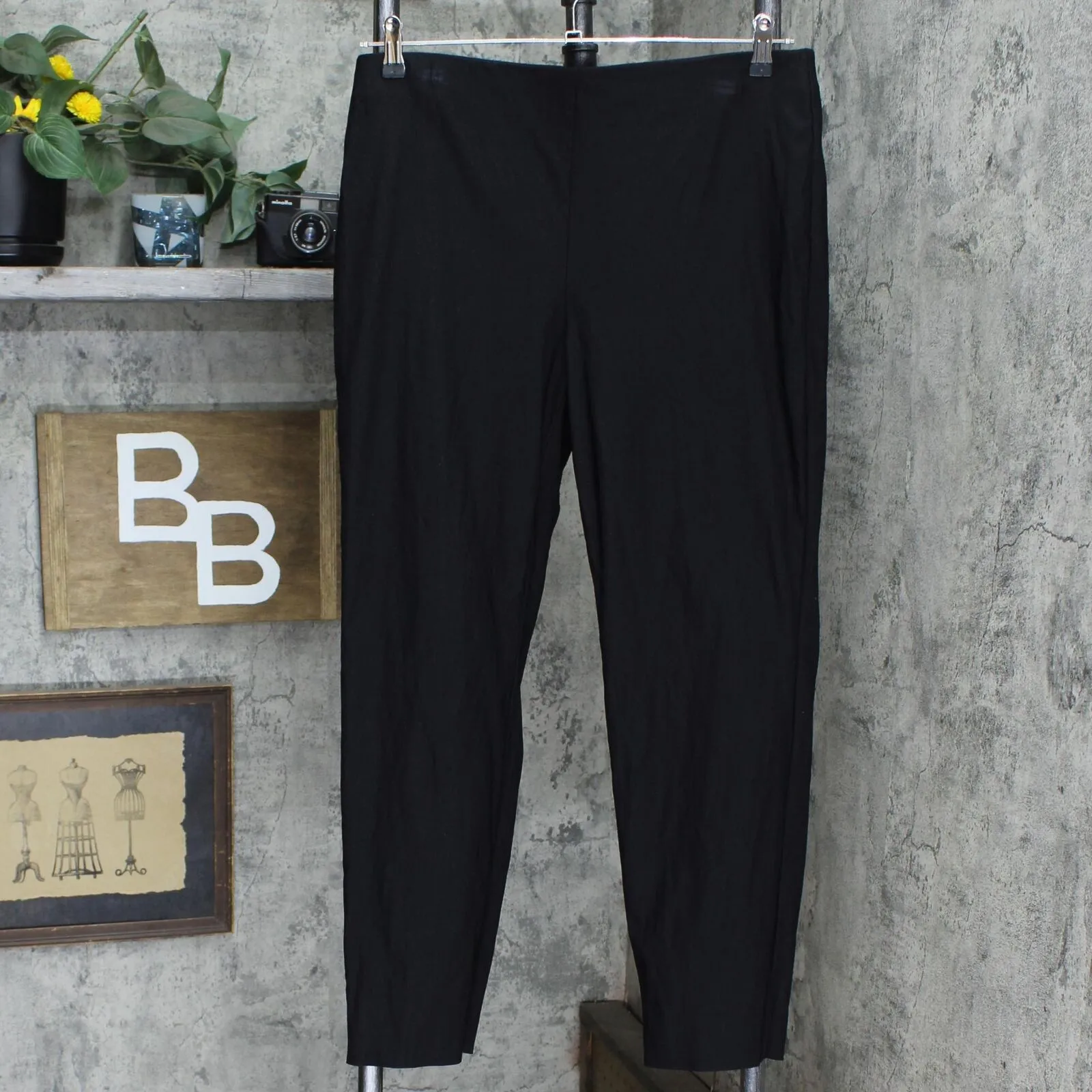 Charter Club Women's Chelsea Tummy Control Skinny Leg Ankle Pants Black 14