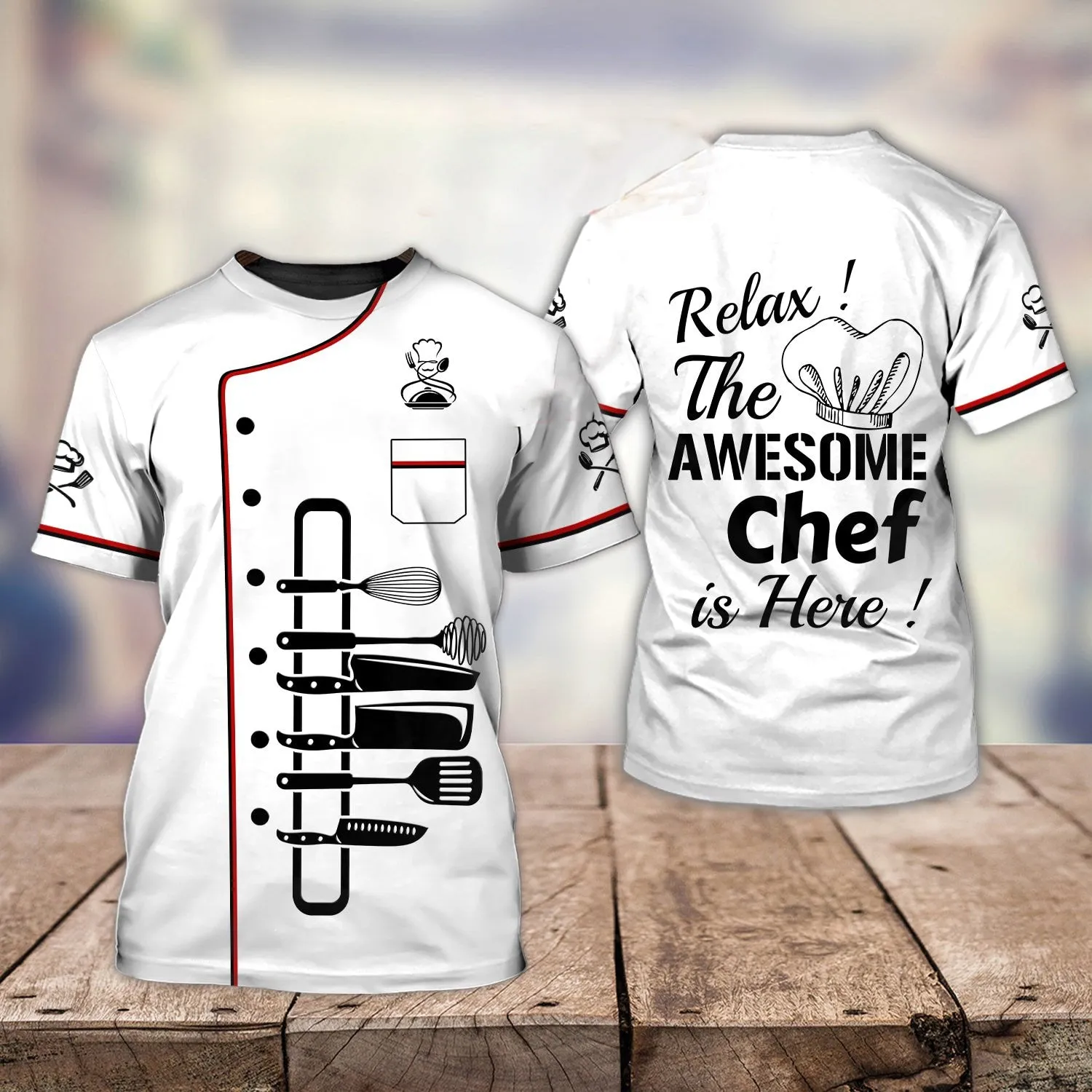 Chef Shirt T-shirtShort Sleeve