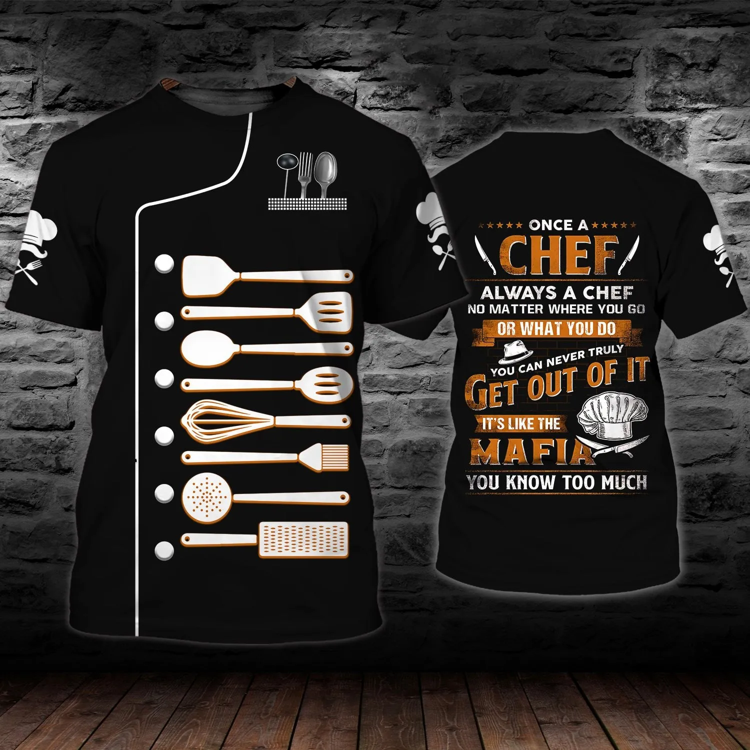 Chef Shirt T-shirtShort Sleeve