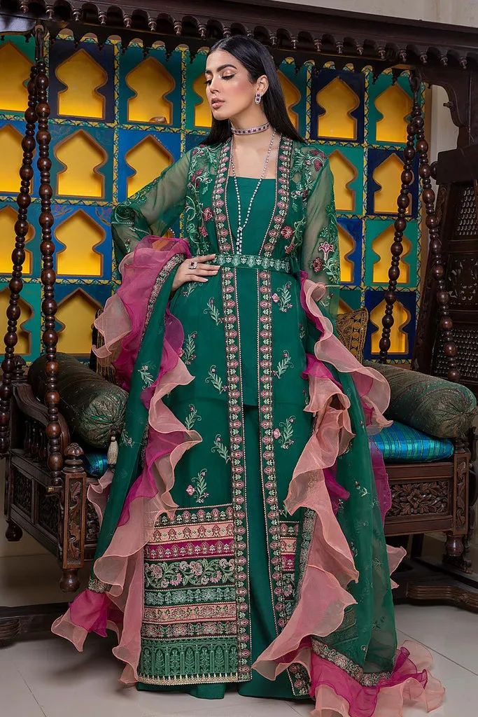 CHM-01 | Charizma Chimmer Chiffon Collection 2022 Vol 1 | Unstitched Embroidered Chiffon Suits