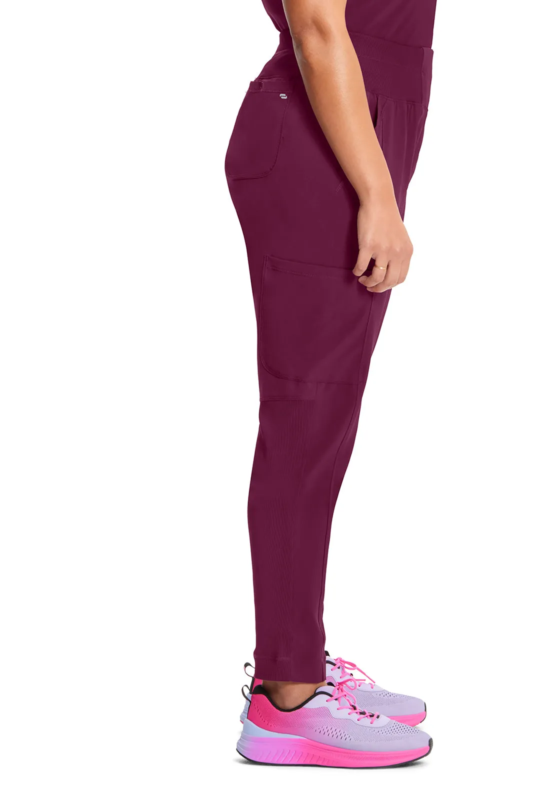 Classics CK067A High Rise Skinny Leg Pants Wine