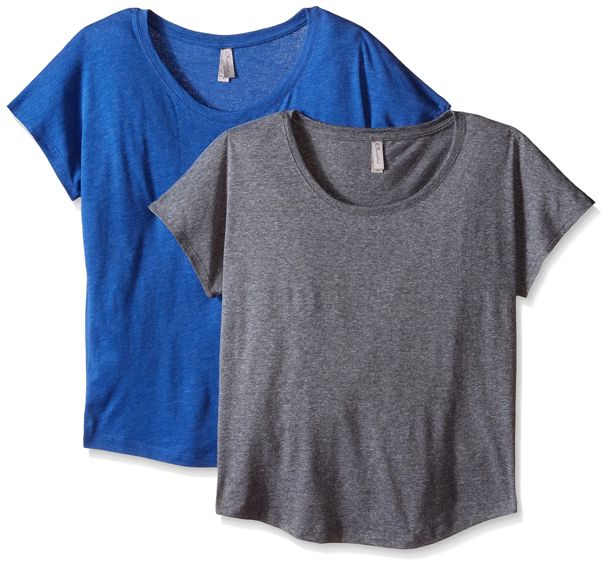 Clementine Women's Tri-Blend Scoop Neck Dolman Sleeve Top (Pack of 2)