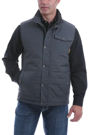 CLMWV1532002-XL-Grey Vest Cinch Mens Quilted