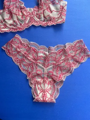 Clo: Fortuna Lace Cheeky Boyshort - Azalea