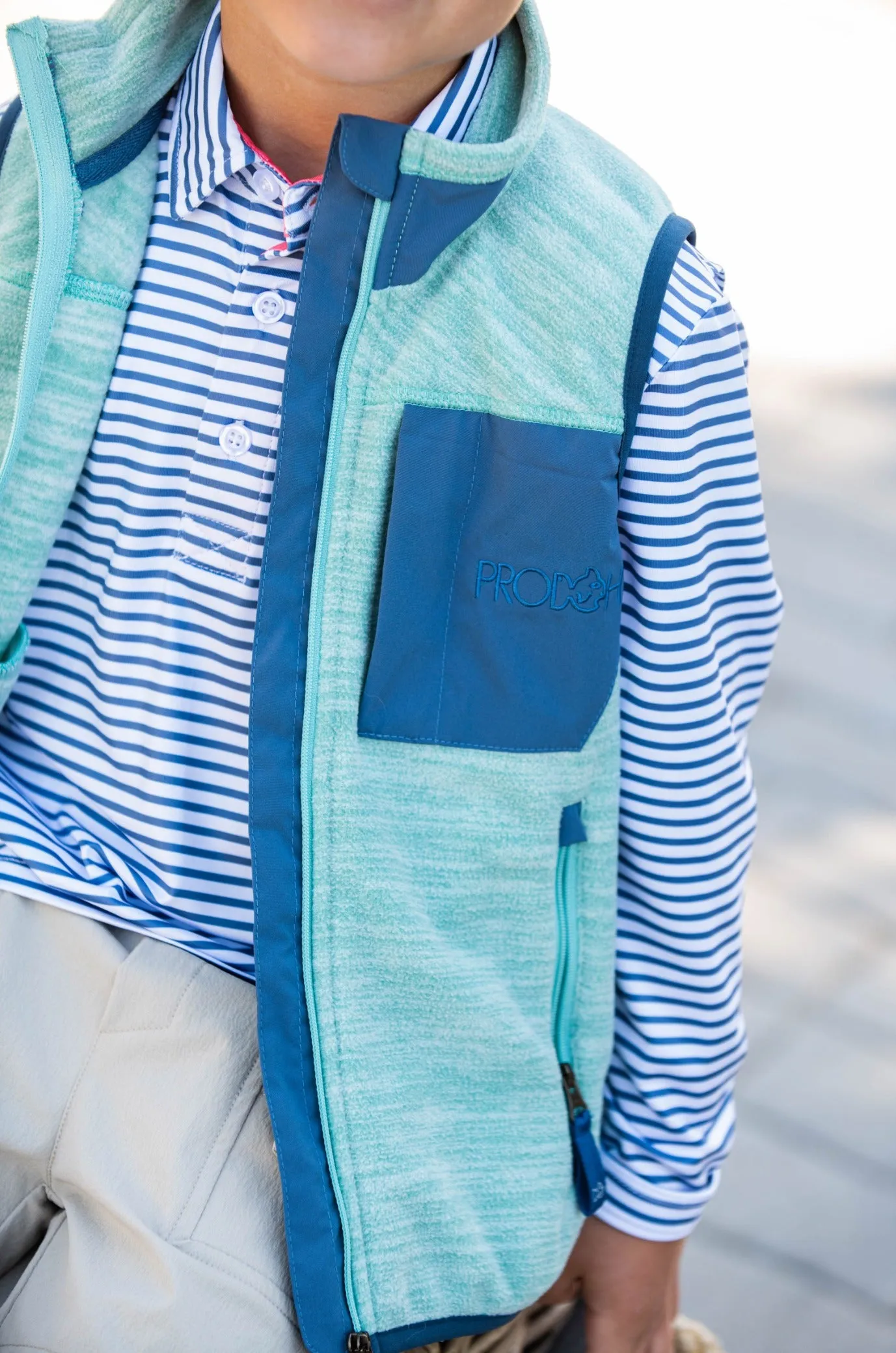 Colorblock Fleece Vest