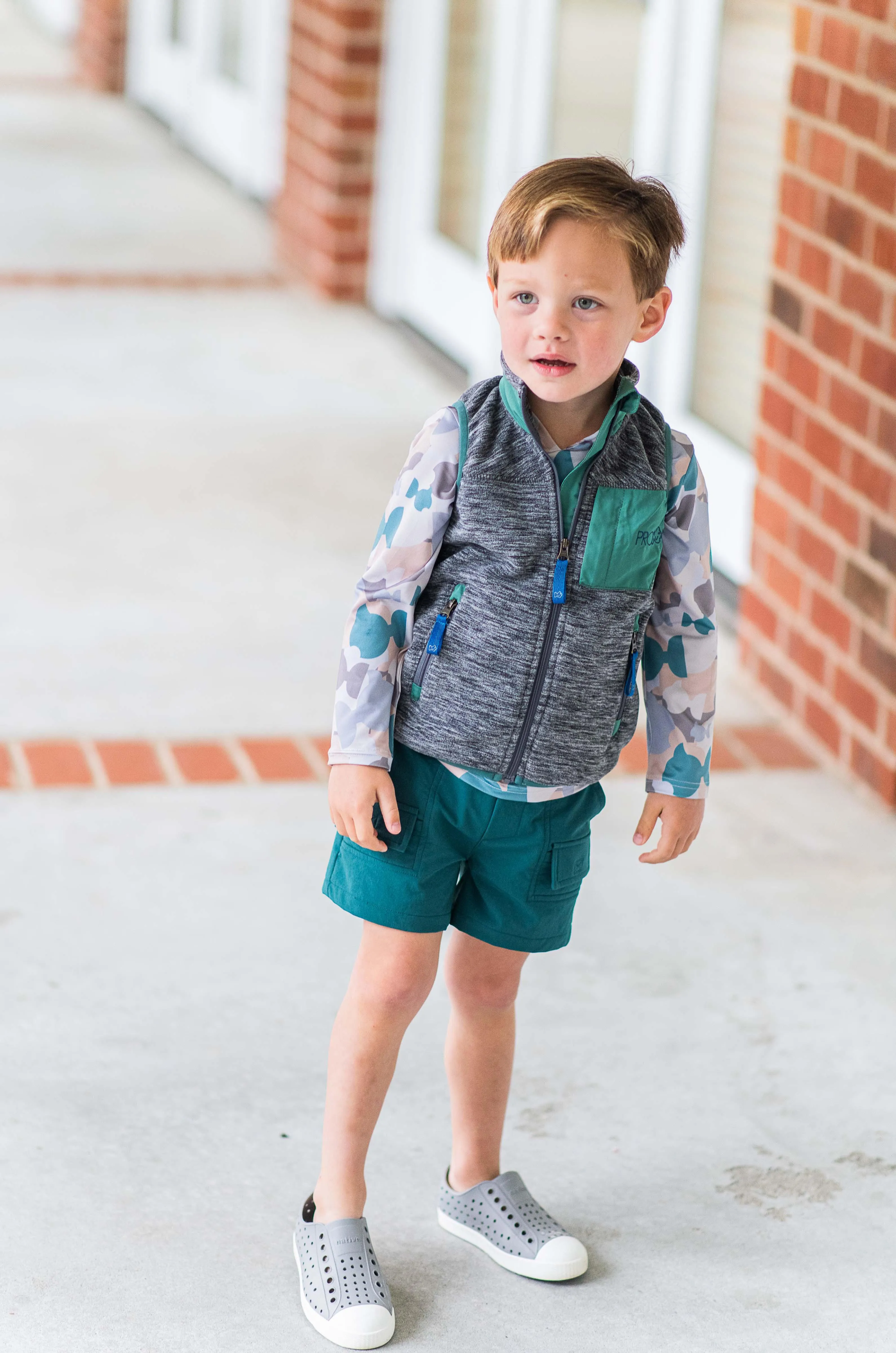 Colorblock Fleece Vest