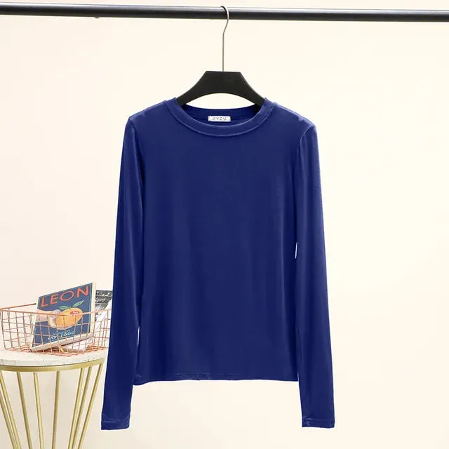 CosyChic Mock Neck Tee für Damen