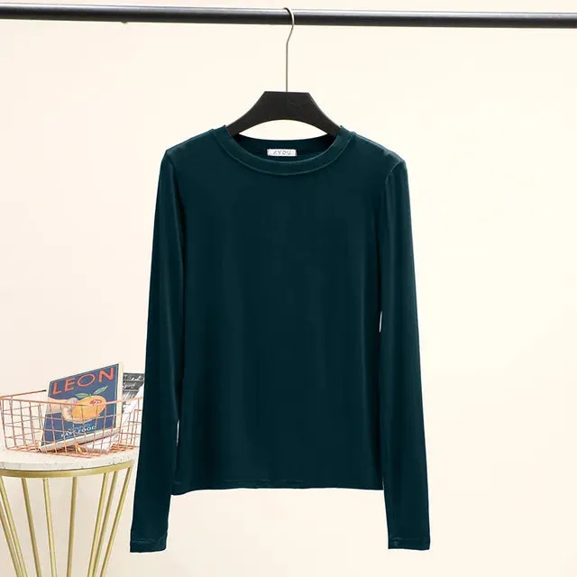 CosyChic Mock Neck Tee für Damen