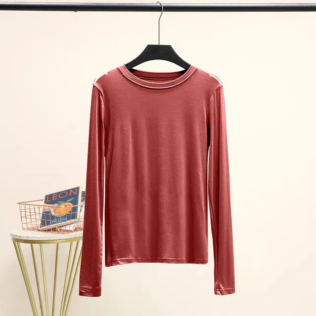 CosyChic Mock Neck Tee für Damen