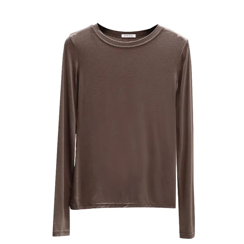 CosyChic Mock Neck Tee für Damen