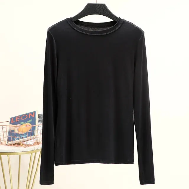 CosyChic Mock Neck Tee für Damen