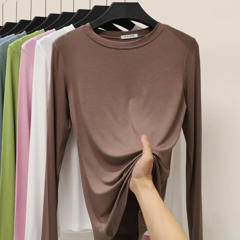 CosyChic Mock Neck Tee für Damen