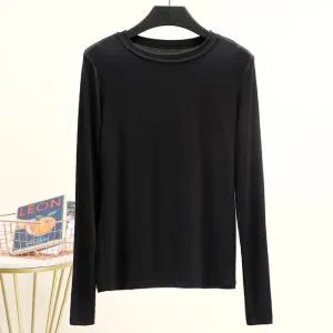 CosyChic Mock Neck Tee für Damen