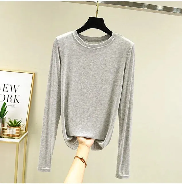 CosyChic Mock Neck Tee für Damen