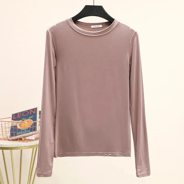 CosyChic Mock Neck Tee für Damen
