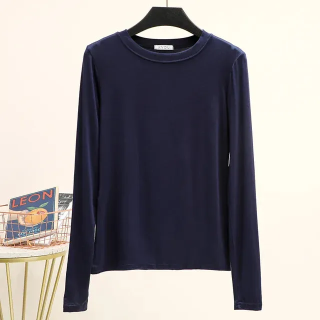 CosyChic Mock Neck Tee für Damen