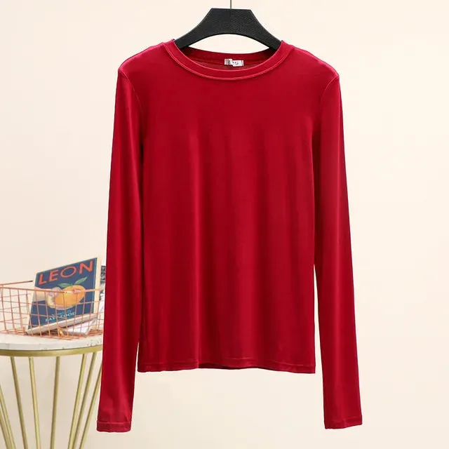 CosyChic Mock Neck Tee für Damen