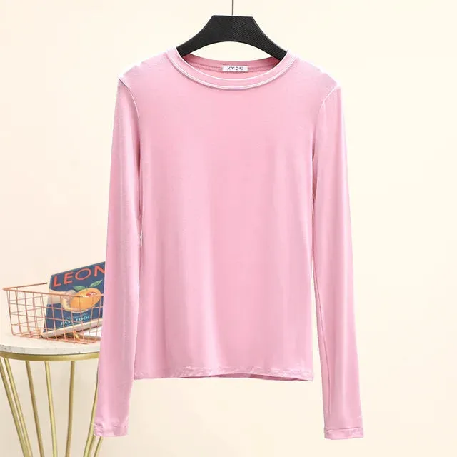 CosyChic Mock Neck Tee für Damen