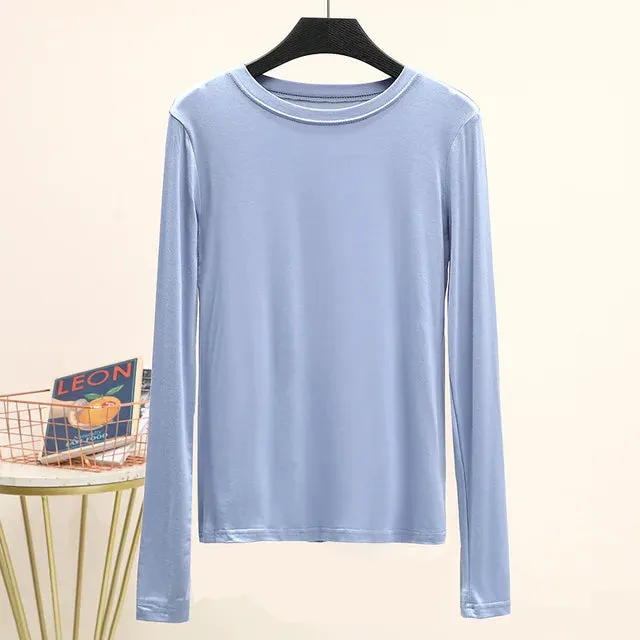 CosyChic Mock Neck Tee für Damen
