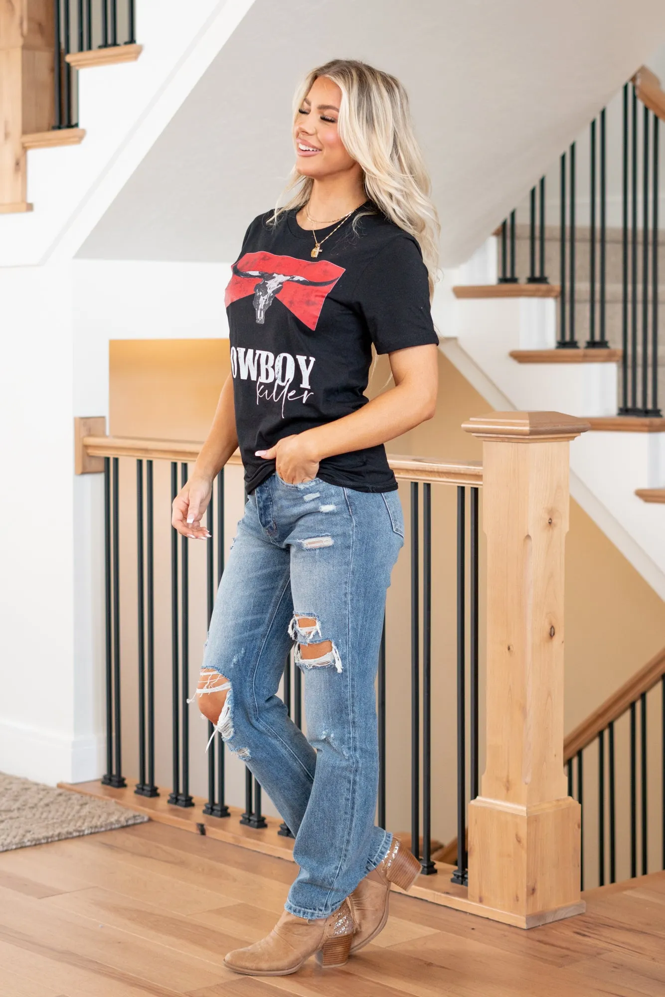 Cowboy Killer Graphic Tee - Black
