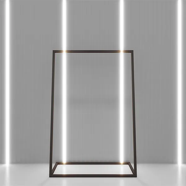 CR039 Garment Shop Display Clothes Hanging Rail Metal Rack