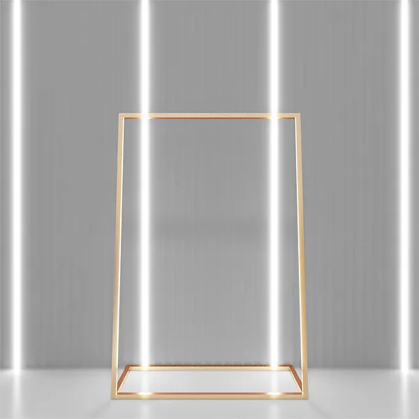CR039 Garment Shop Display Clothes Hanging Rail Metal Rack