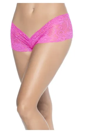 Crotchless Boyshort | Pink