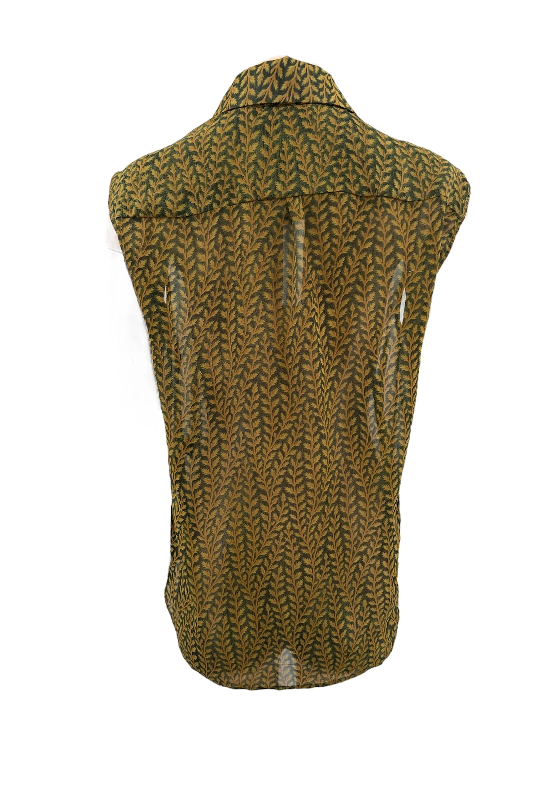 Dancing Leaf Sleeveless Shirt - MADE TO ORDER