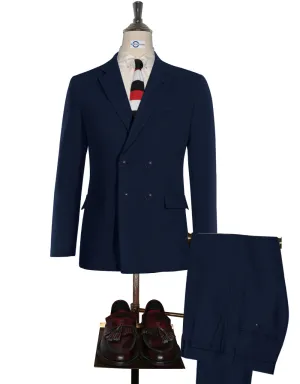 Dark Navy Blue Double Breasted Suit