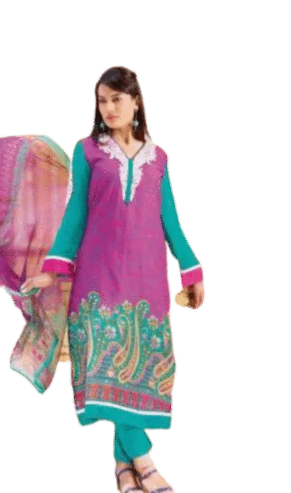 Dashing Deep Pink Color Unstitched Casualwear Suit Cotton Shirt Fabric