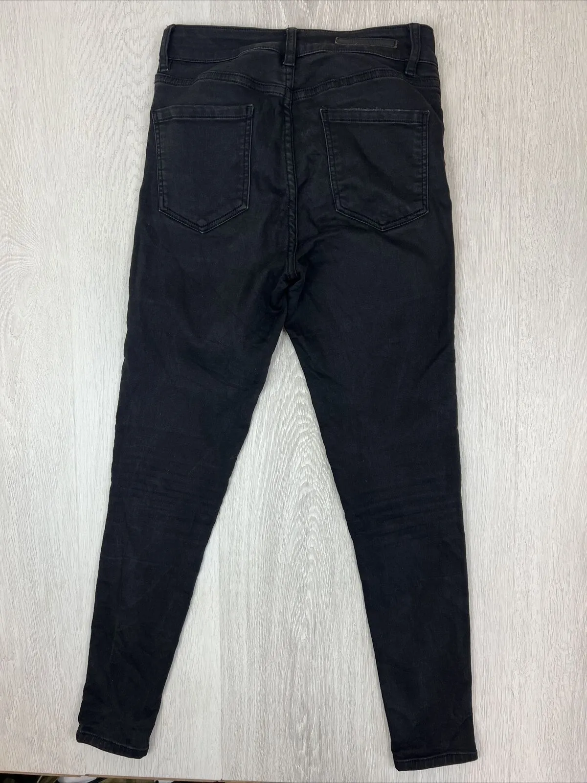 Decjuba Womens Skinny High Rise Black Denim Jeans Size 10