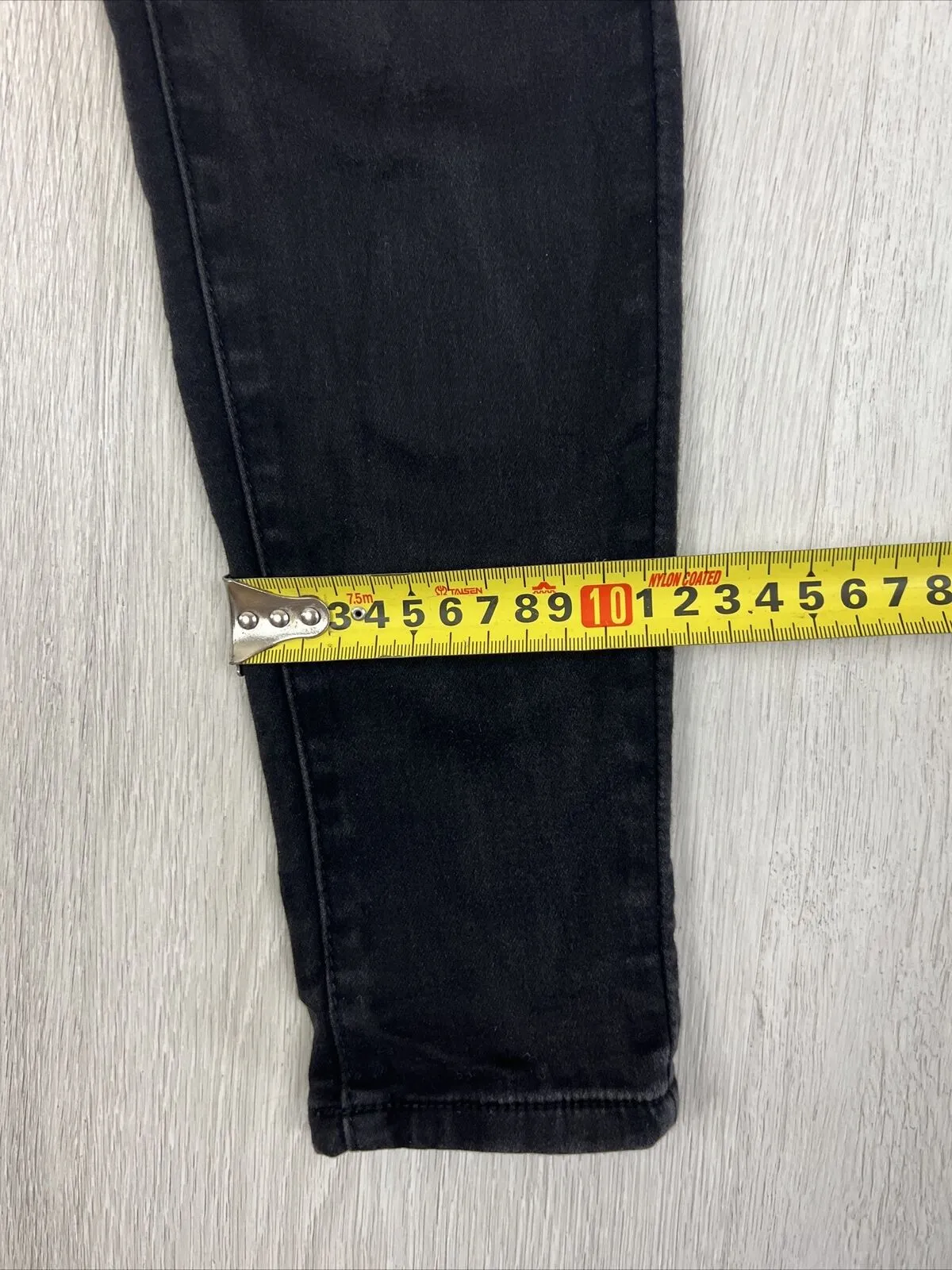 Decjuba Womens Skinny High Rise Black Denim Jeans Size 10