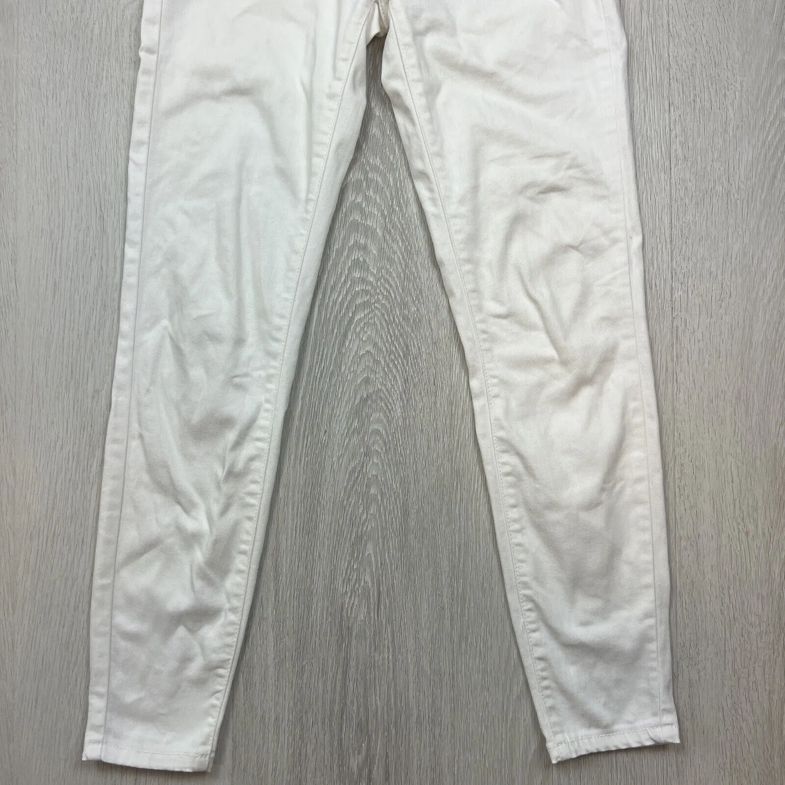 Decjuba Womens Skinny High Rise White Denim Jeans Size 6