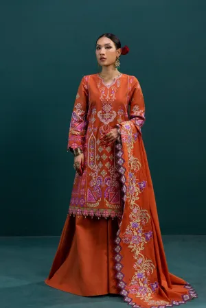 Designer Rust Gharara Shirt Pakistani Eid Dresses