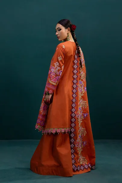 Designer Rust Gharara Shirt Pakistani Eid Dresses