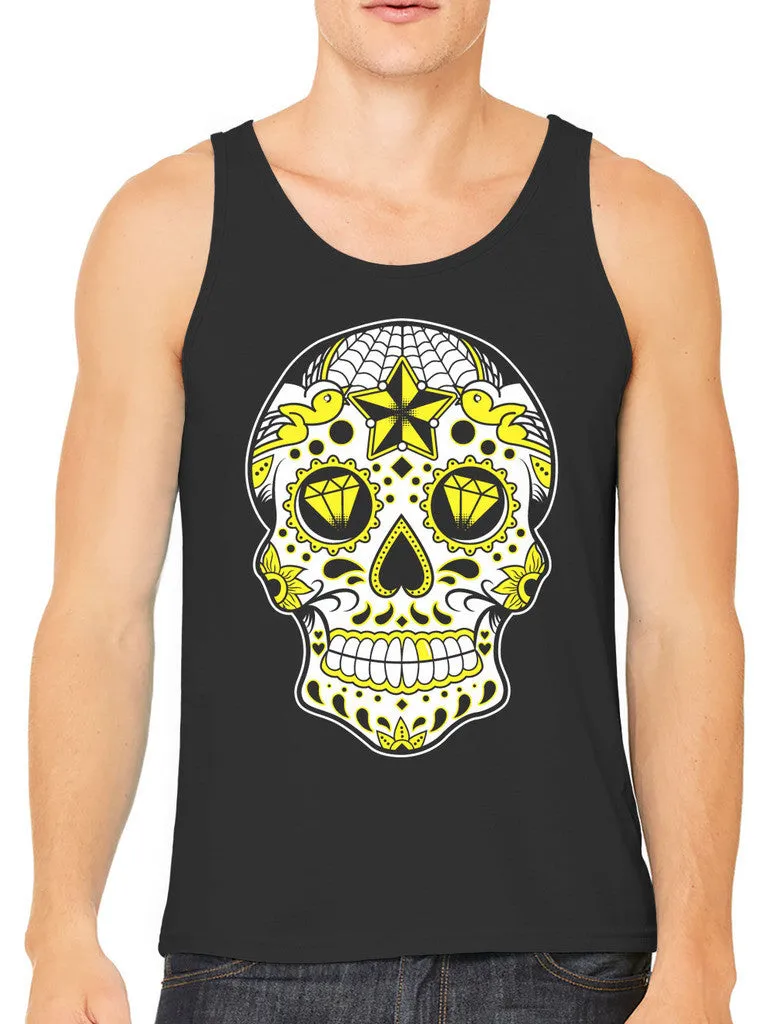 Dia De Los Muertos Sugar Skull Men's Tank Top