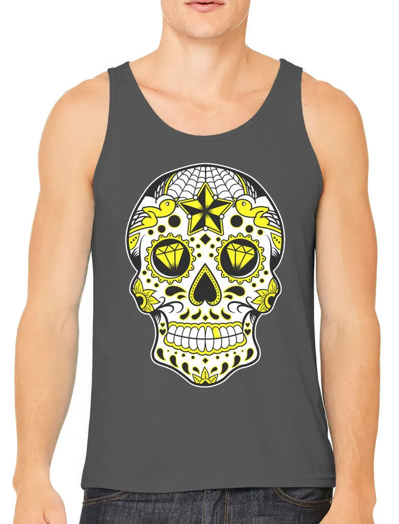 Dia De Los Muertos Sugar Skull Men's Tank Top